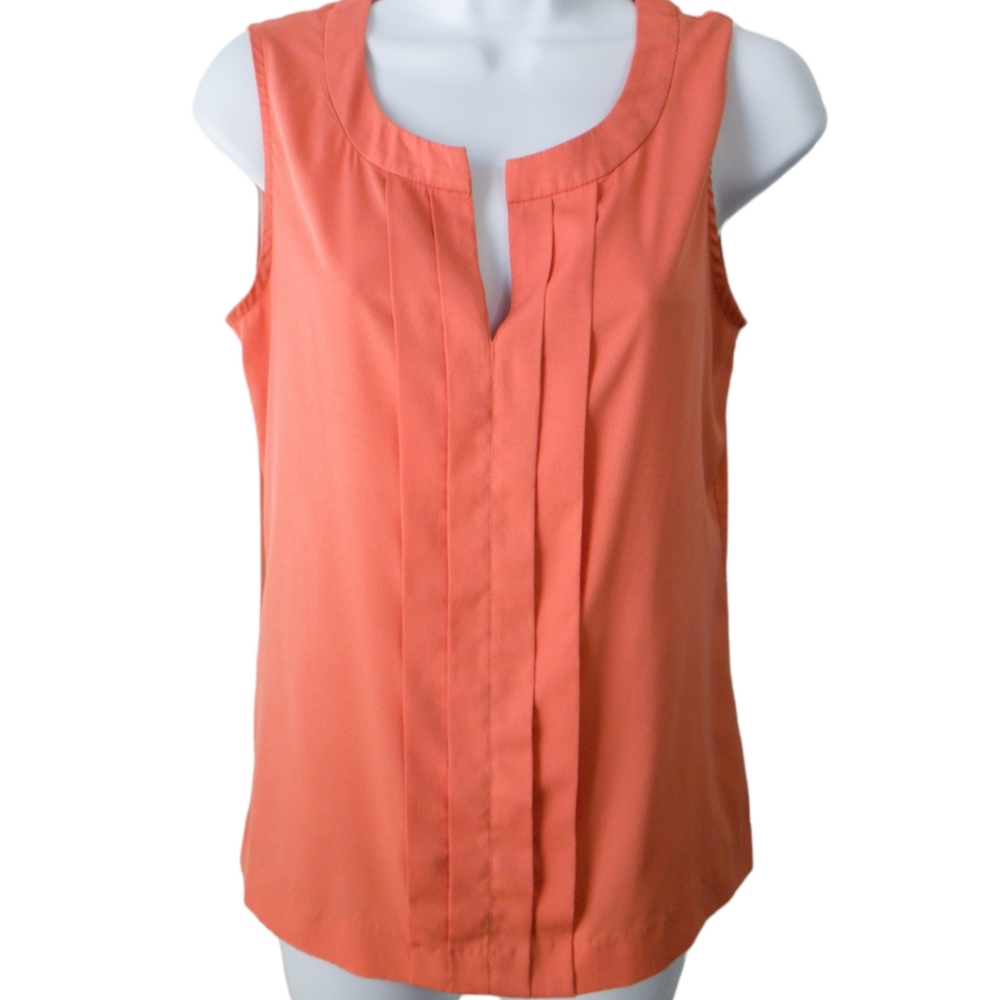 Calvin Klein Sleeveless Pleated Blouse XS
